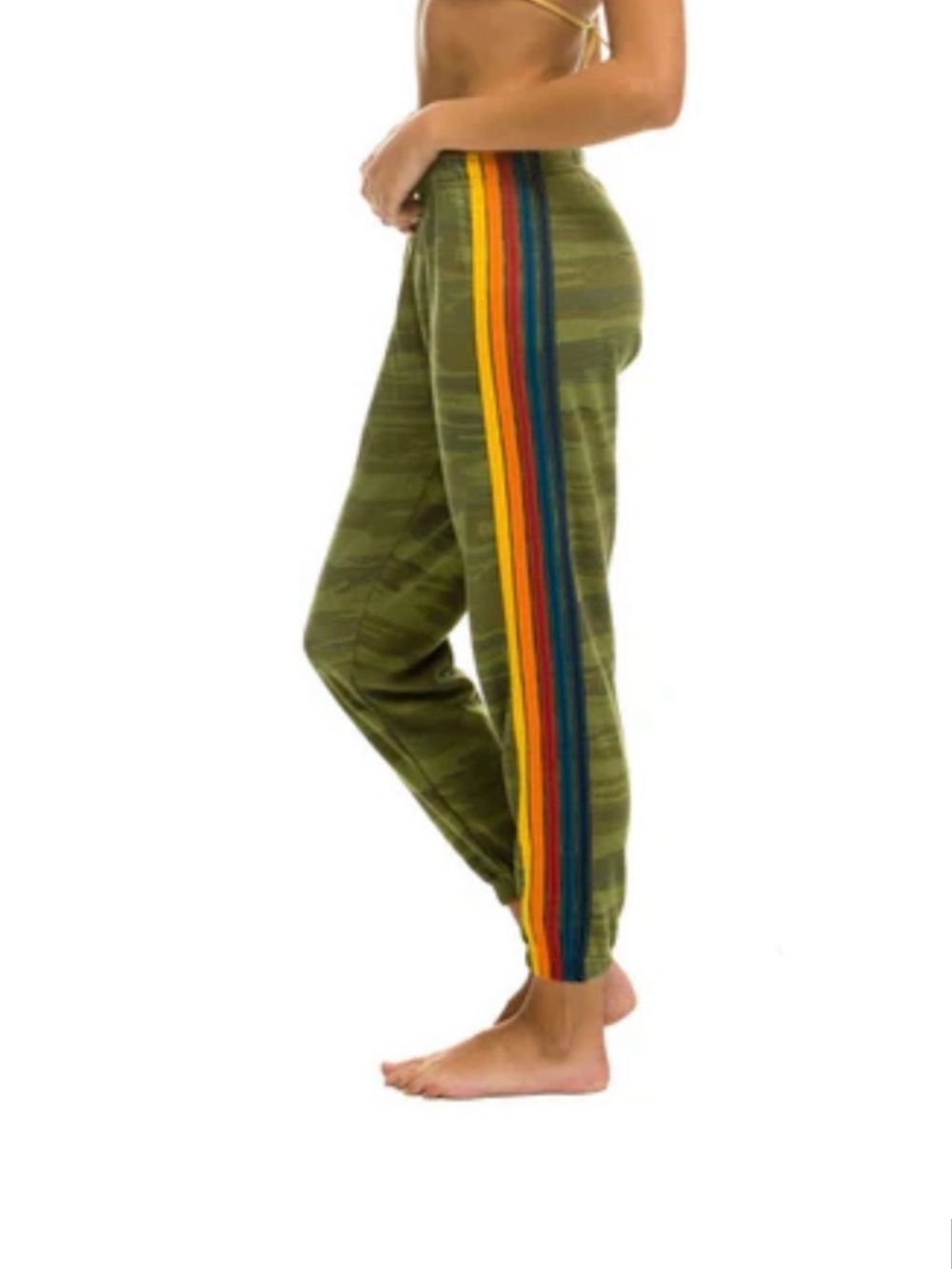 Aviator Nation 5 Stripe Sweatpants - Camo